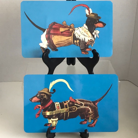 Set of 2 Vintage German Dachshund Dog Signs - RARE & UNIQUE - Picture 2 of 16